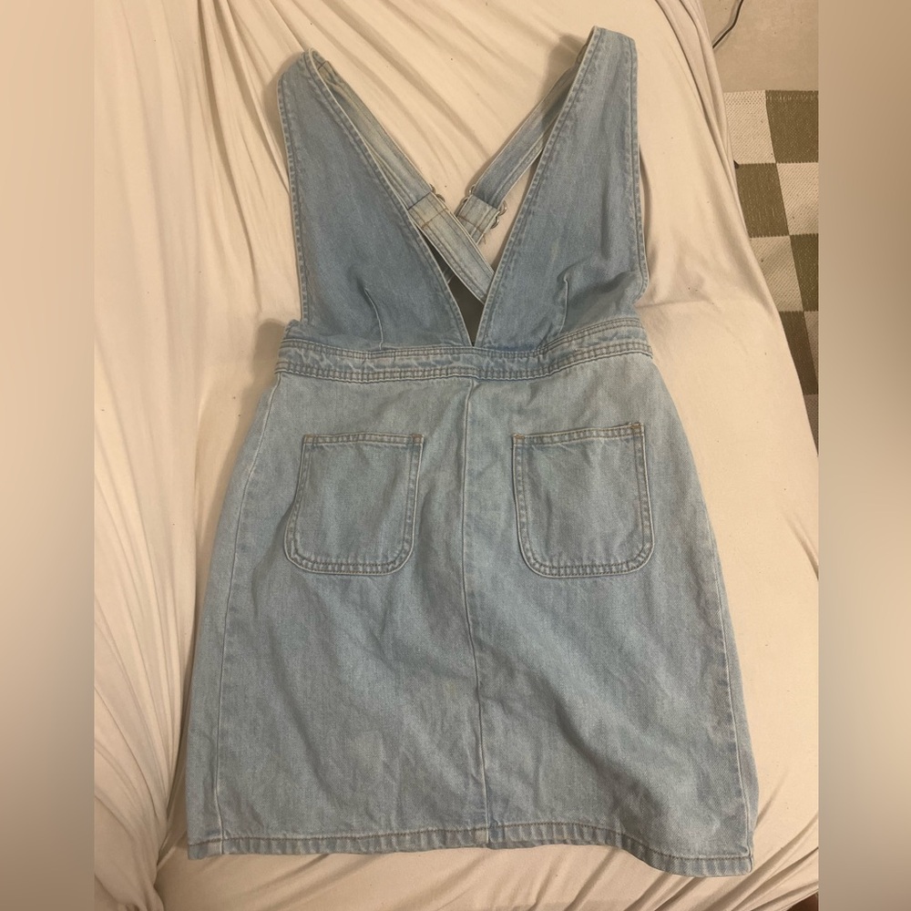 Denim Urban Outfitters form fitting Overalls